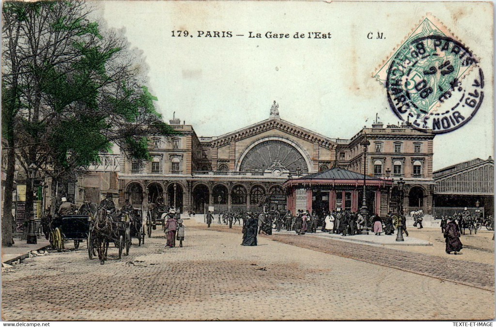 75015 PARIS - Vue De La Gare De L'Est (carte Couleurs) - District 15