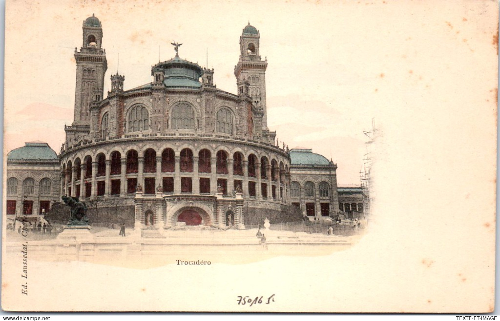 75016 PARIS - Le Trocadero (carte Couleurs)  - District 16