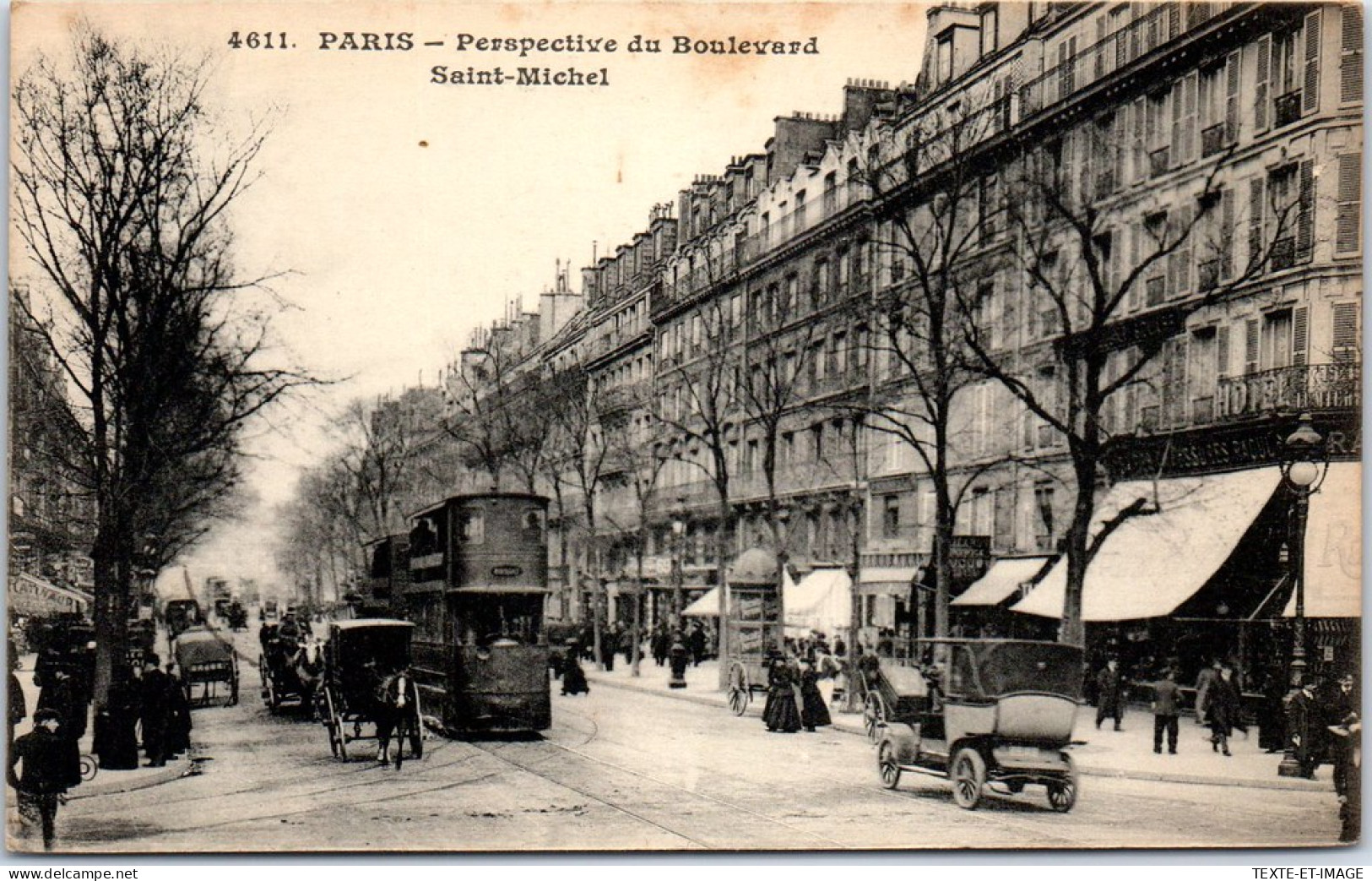 75005 PARIS - Perspective Du Bld Saint Michel  - Distrito: 05