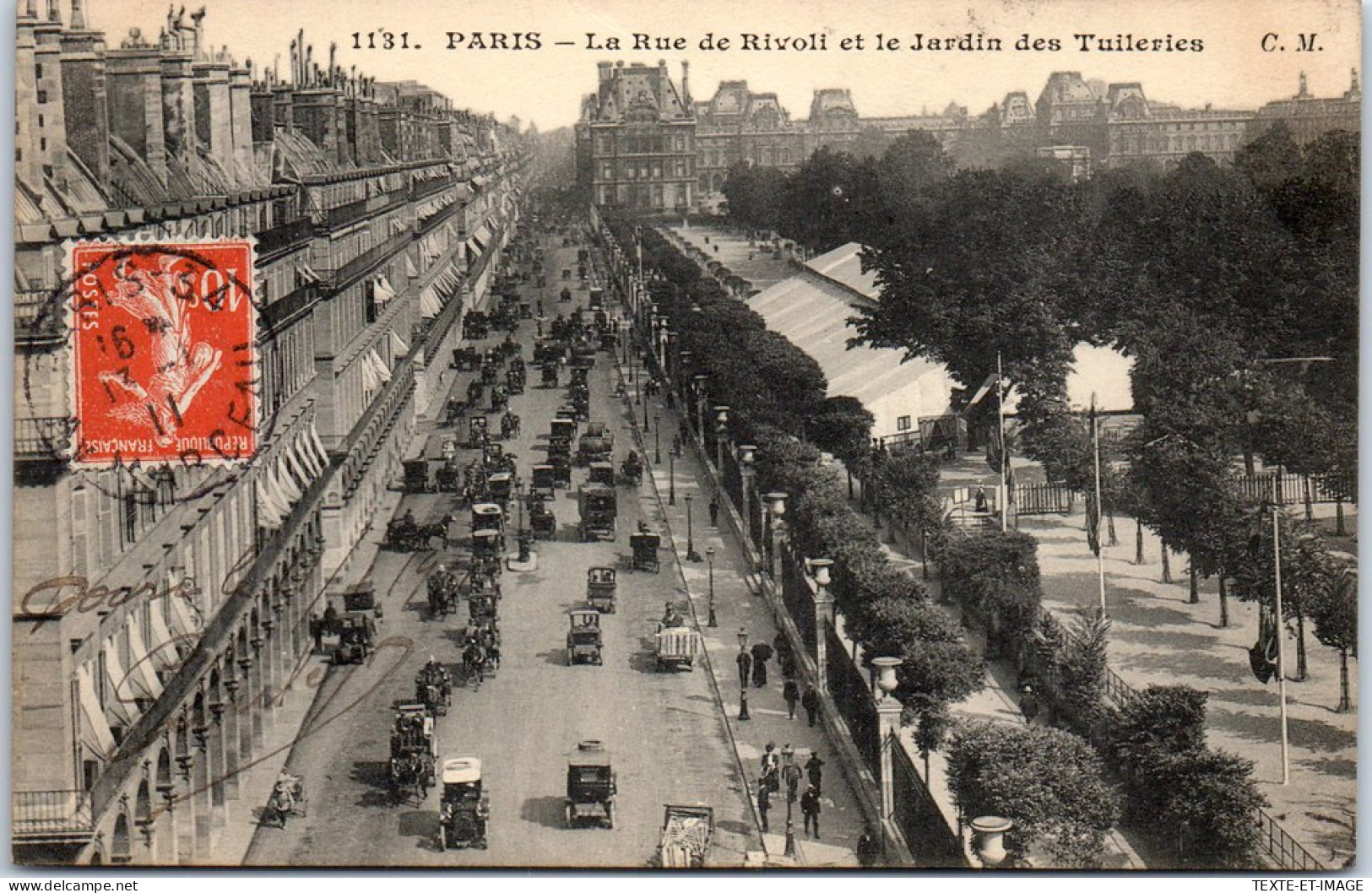 75001 PARIS - Rue De Rivoli & Jardins Des Tuilleries  - Distrito: 01