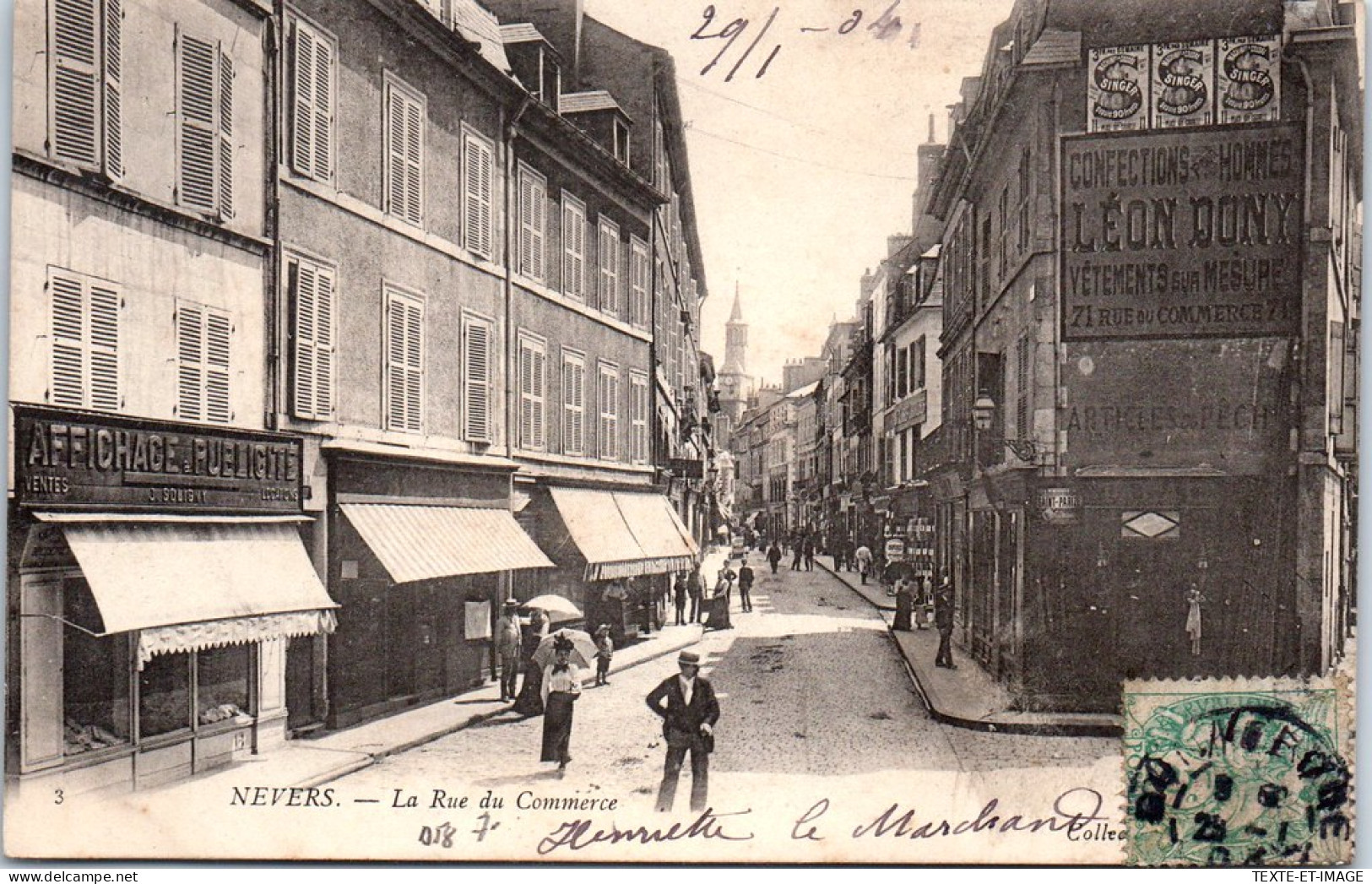 58 NEVERS - La Rue Du Commerce. - Nevers