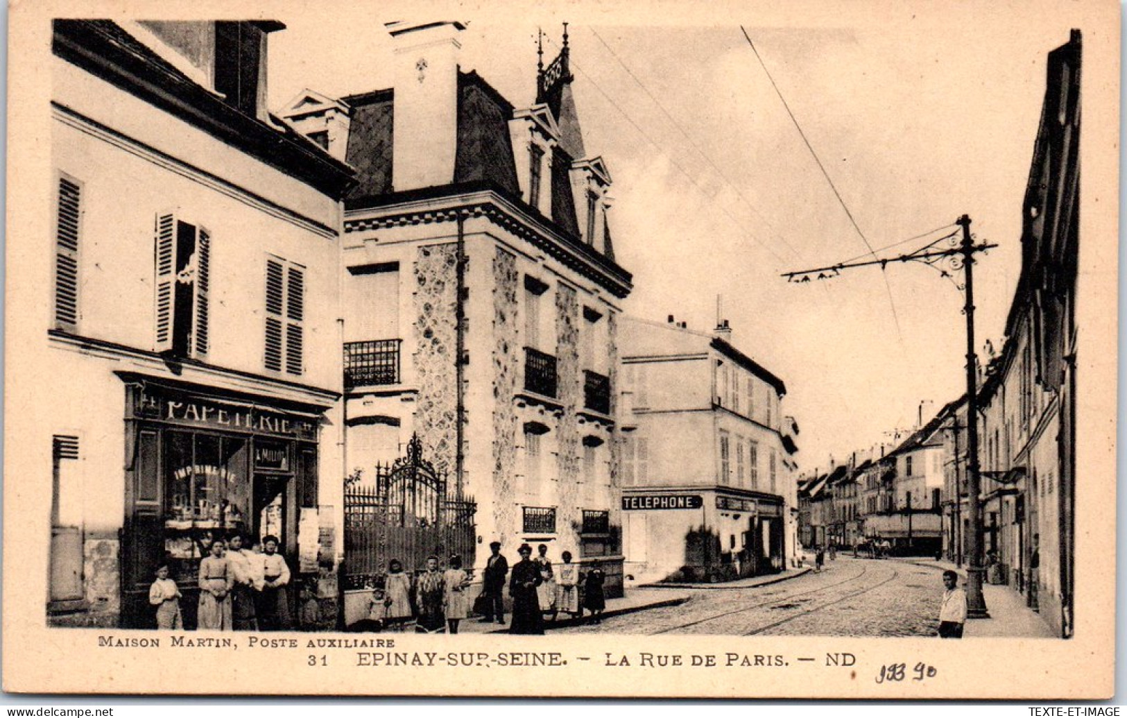 93 EPINAY SUR SEINE - La Rue De Paris. - Andere & Zonder Classificatie