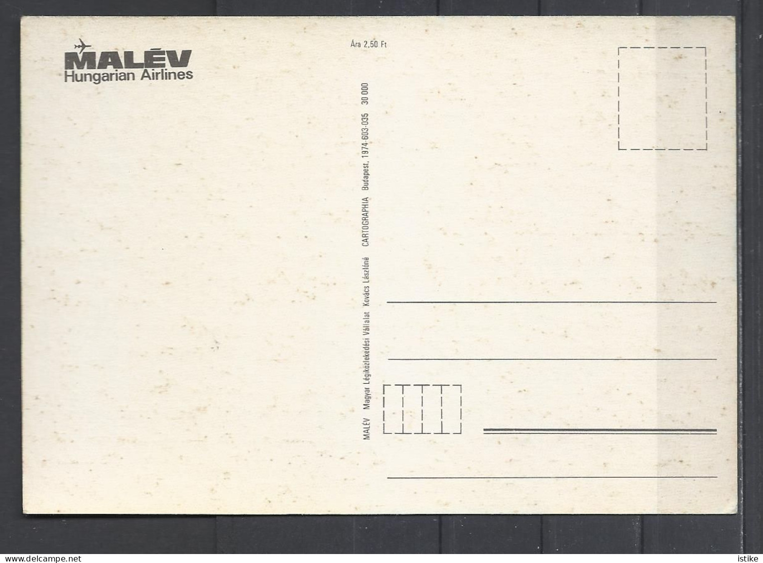 Hungarian Airlines "Malév", Flying Routes To Finland, Sweden, Denmark...,1974. - Landkaarten