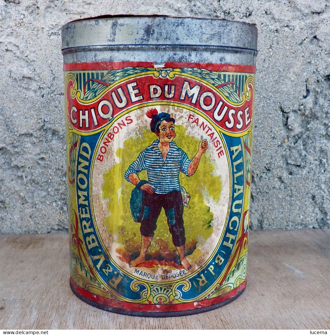 Ancienne Boite Bonbons Fantaisie Chique Du Mousse - Autres & Non Classés