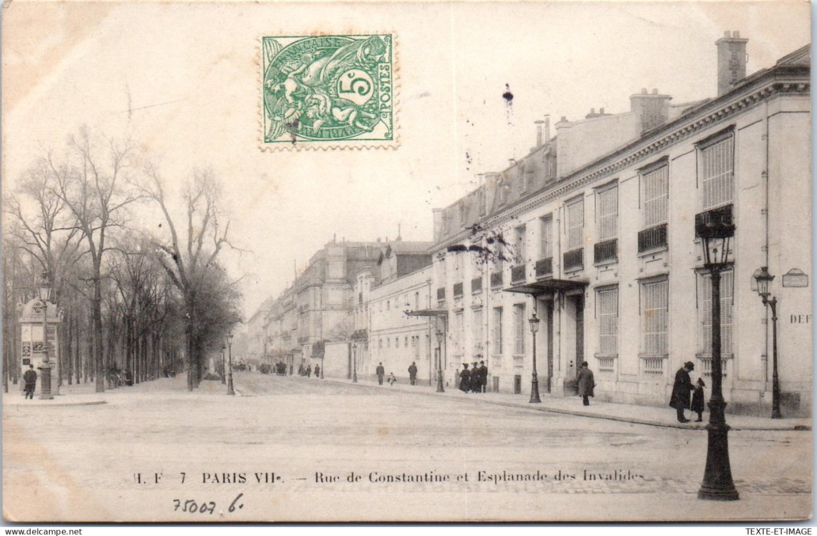 75007 PARIS - Rue De Constantine & Esplanade Invalide - Arrondissement: 07