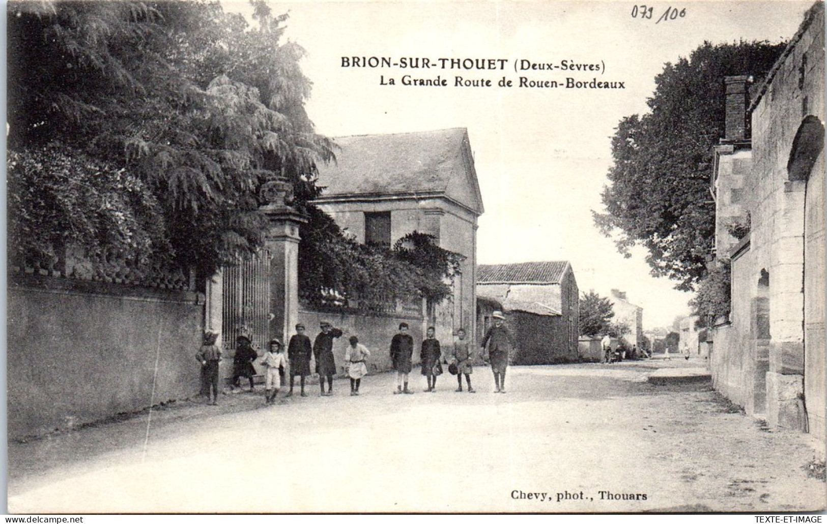 79 BRION SUR THOUET - La Grande Route De Rouen Bordeaux  - Other & Unclassified