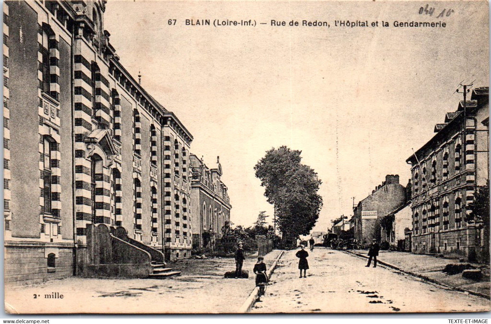 44 BLAIN - Rue De Redon. Hopital & Gendarmerie  - Otros & Sin Clasificación