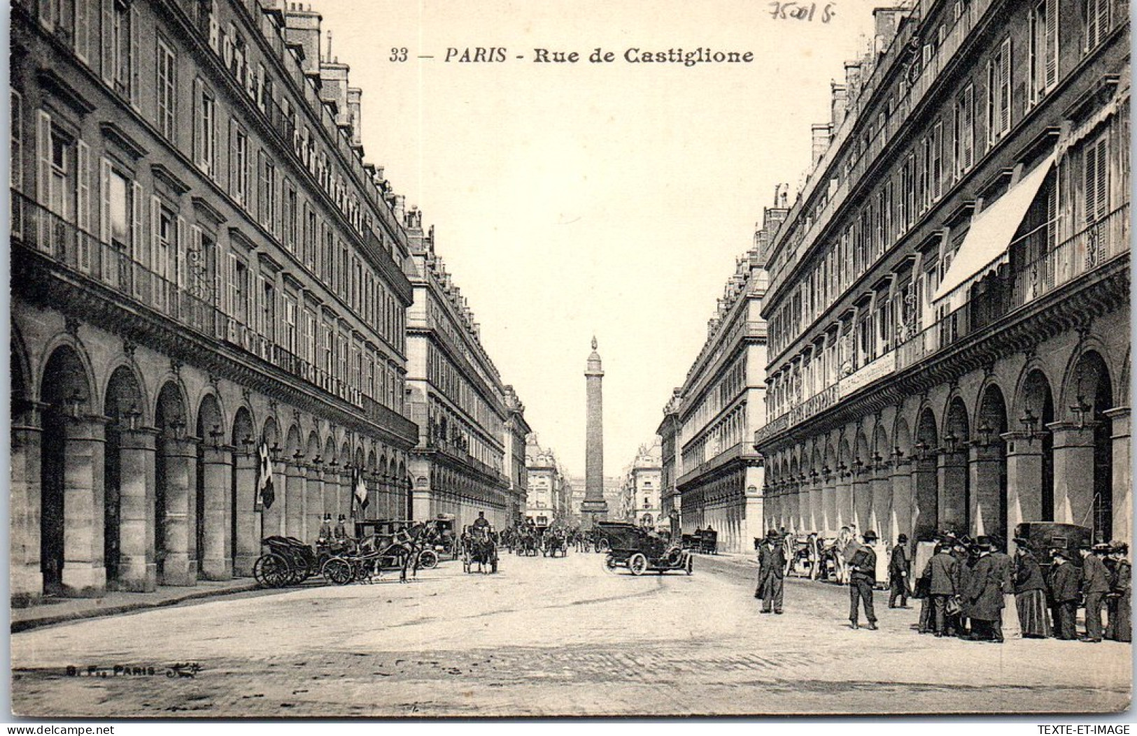 75001 PARIS - Rue De Castiglione  - District 01