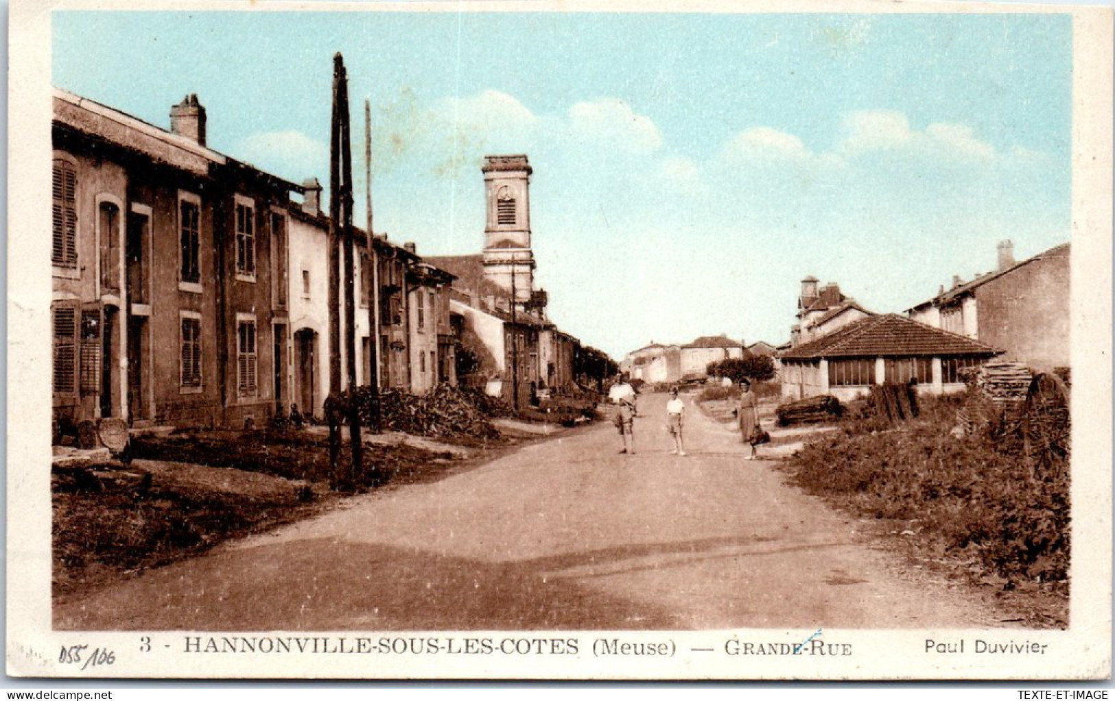 55 HANNONVILLE - La Grande Rue  - Autres & Non Classés