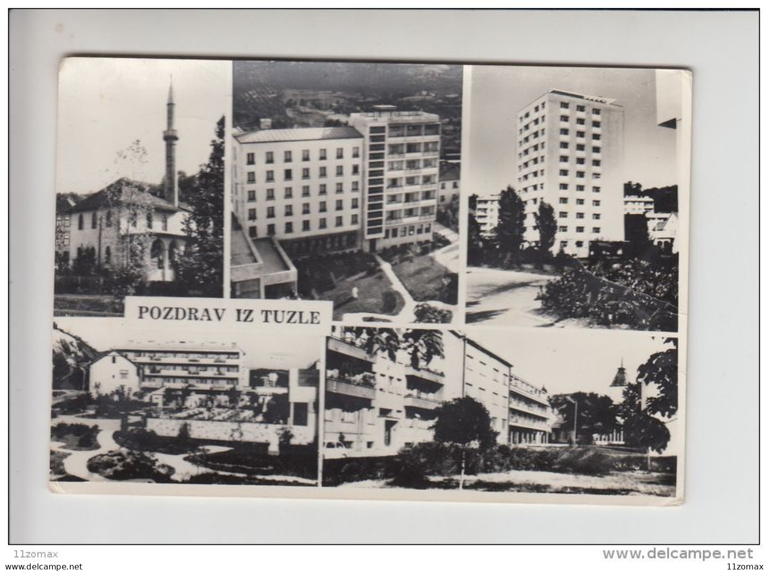 Bosnia And Herzegovina - Tuzla Mosque Used Old Postcard  (re1270) - Islam