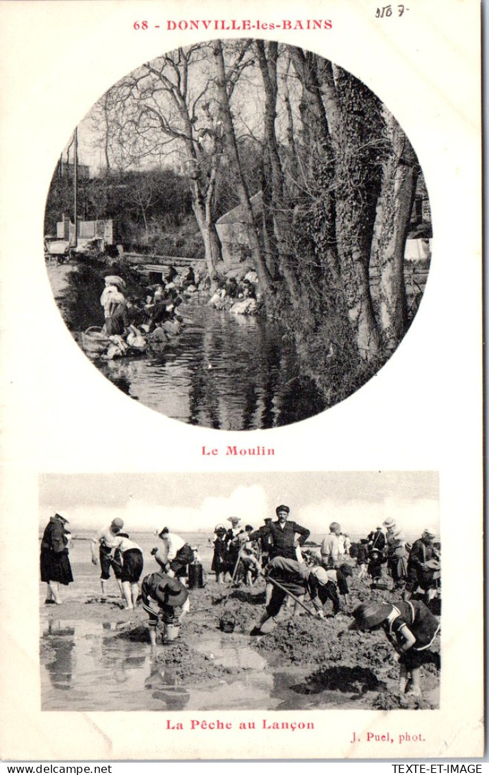 50 DONVILLE LES BAINS - Le Moulin Et La Peche Au Lancon  - Other & Unclassified