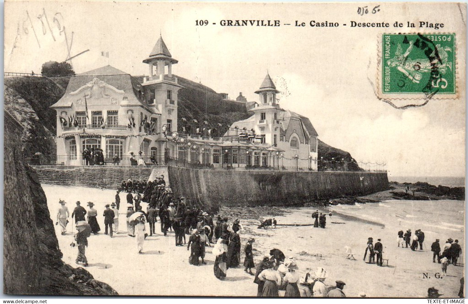 50 GRANVILLE - Le Casino - Descente De La Plage  - Granville