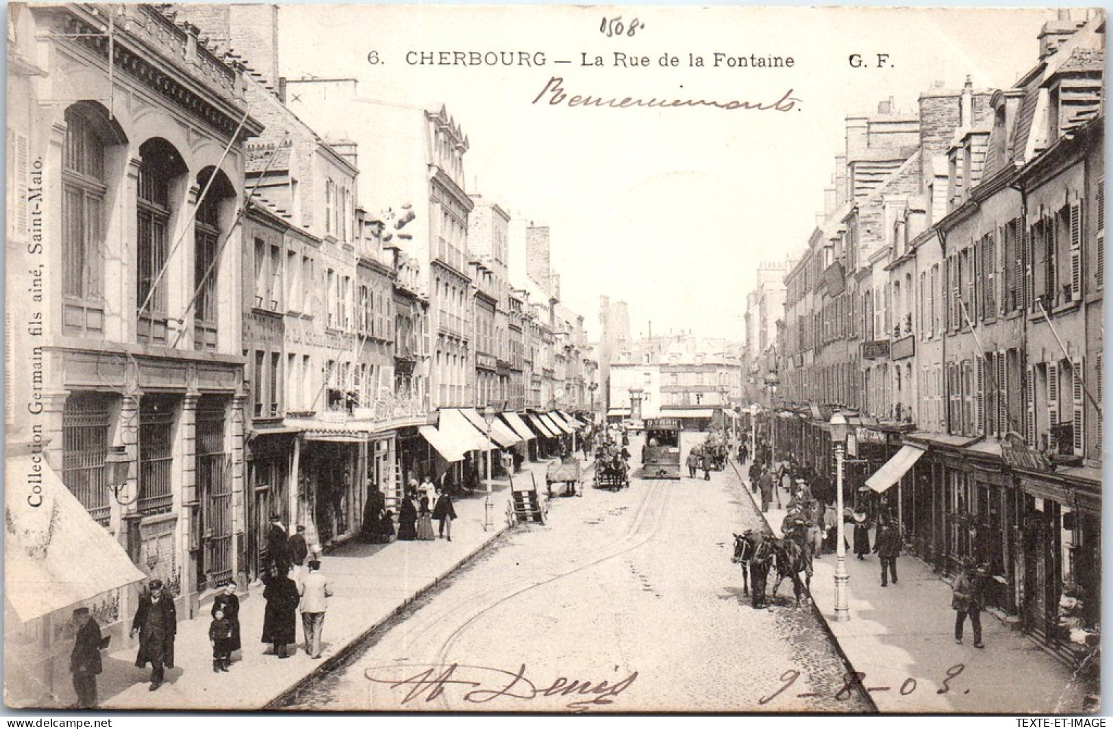 50 CHERBOURG - La Rue De La Fontaine. - Cherbourg