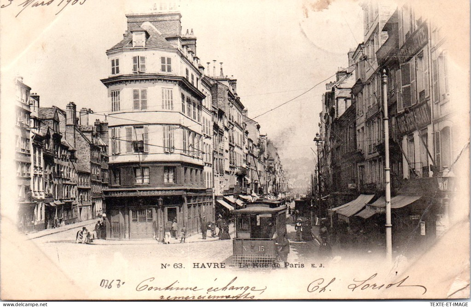 76 LE HAVRE - Vue De La Rue De Paris  - Ohne Zuordnung