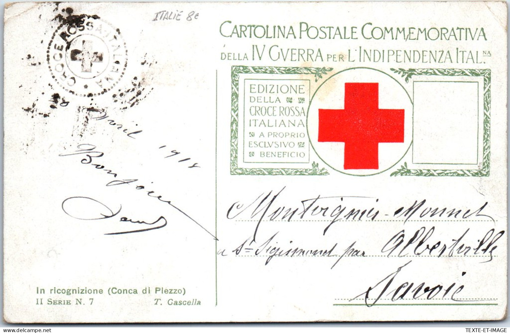 MILITARIA 1914-1918 - Carte A Entete Sanitaire Italienne  - Guerre 1914-18