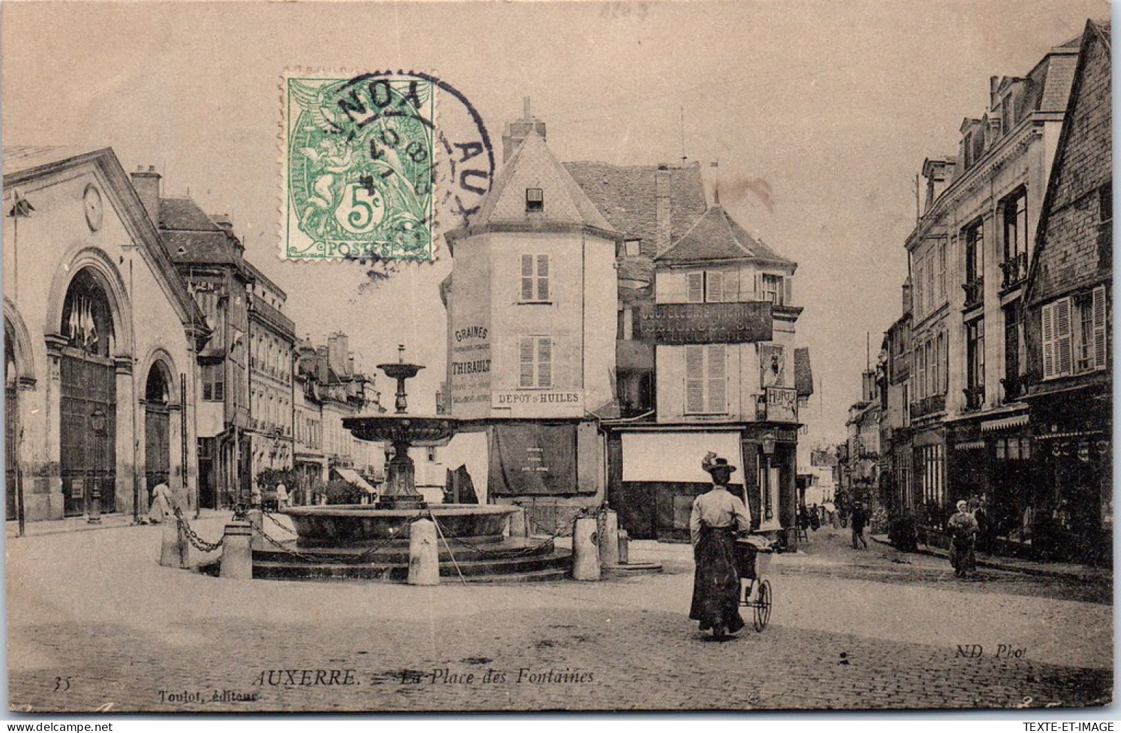 89 AUXERRE - La Place Des Fontaines. - Auxerre