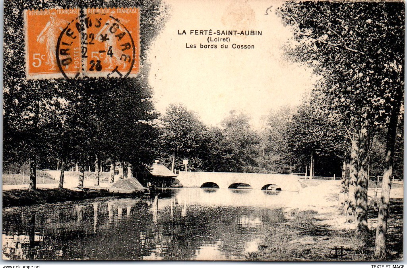 45 LA FERTE SAINT AUBIN - Pont & Lavoir Sur Le Cosson  - La Ferte Saint Aubin