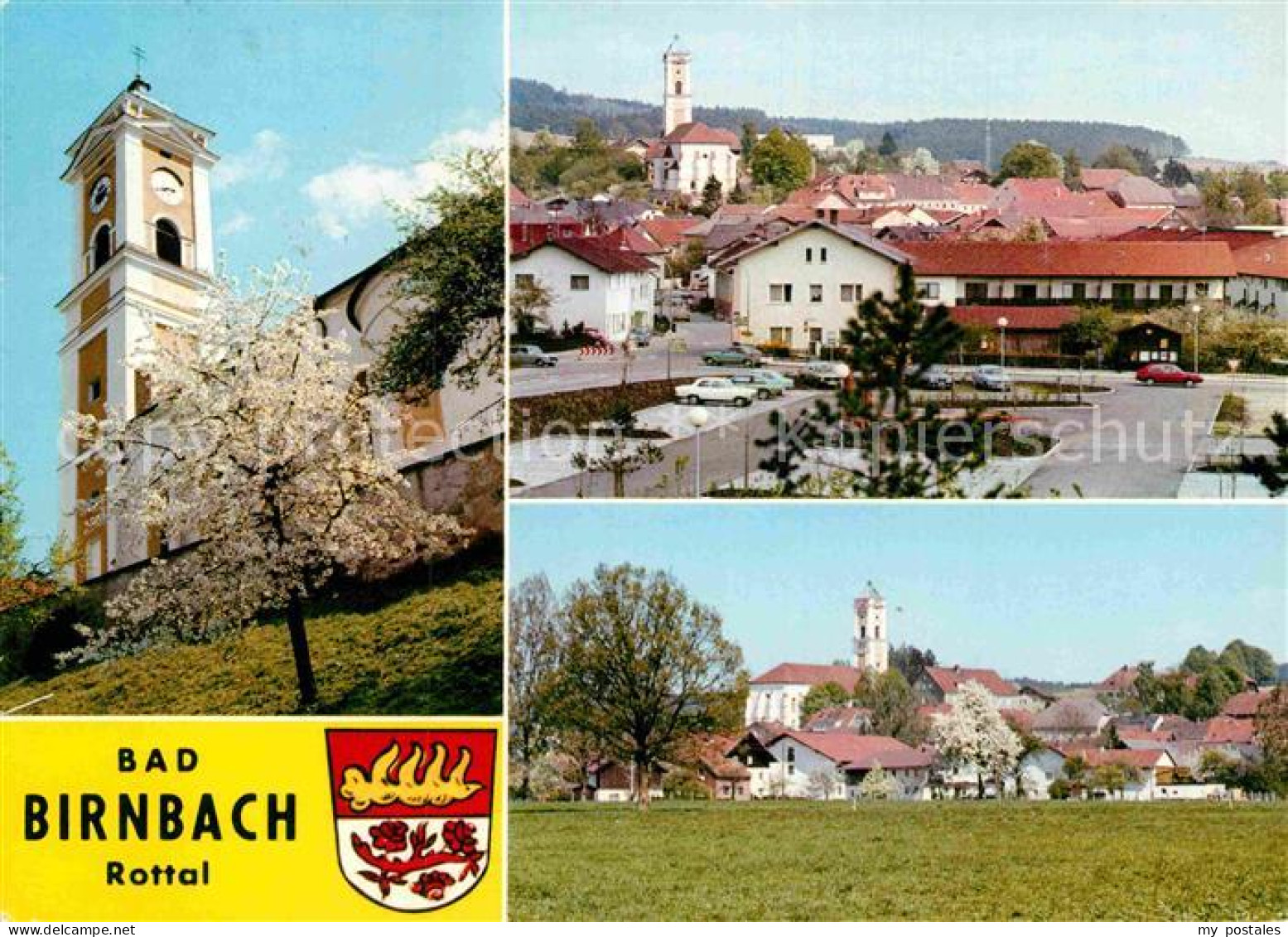 72905955 Bad Birnbach Kirche Platz Teilansicht  Bad Birnbach - Sonstige & Ohne Zuordnung