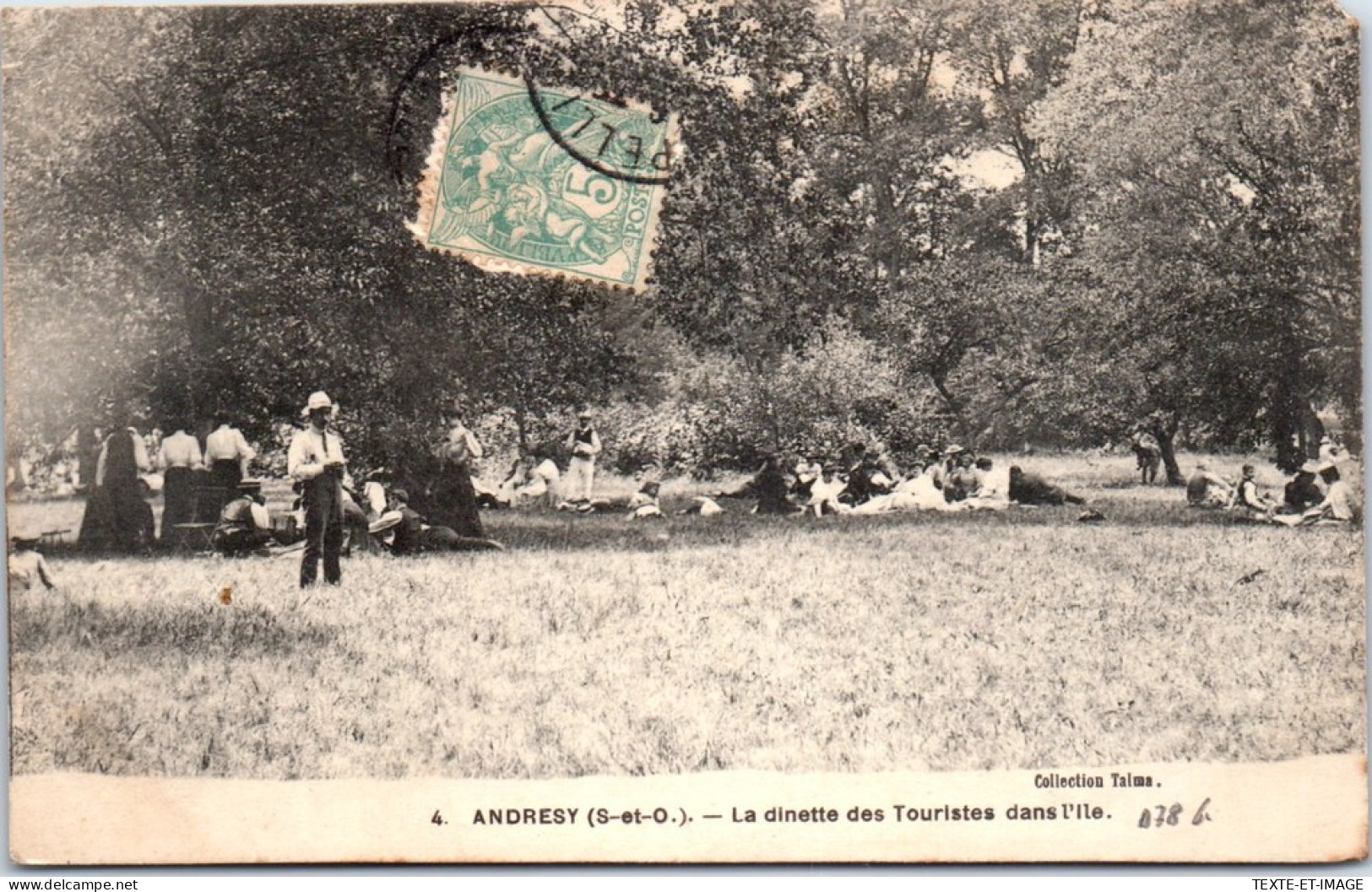 78 ANDRESY - La Dinette Des Touristes Dans L'ile. - Andresy