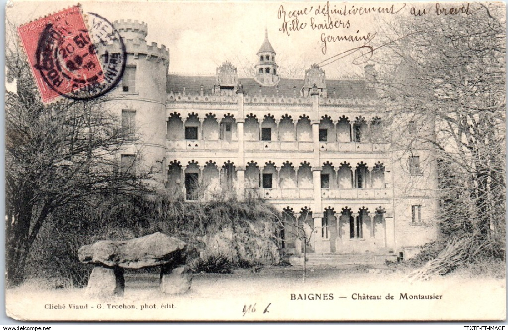 16 BAIGNES - CHATEAUde Montausier. - Other & Unclassified