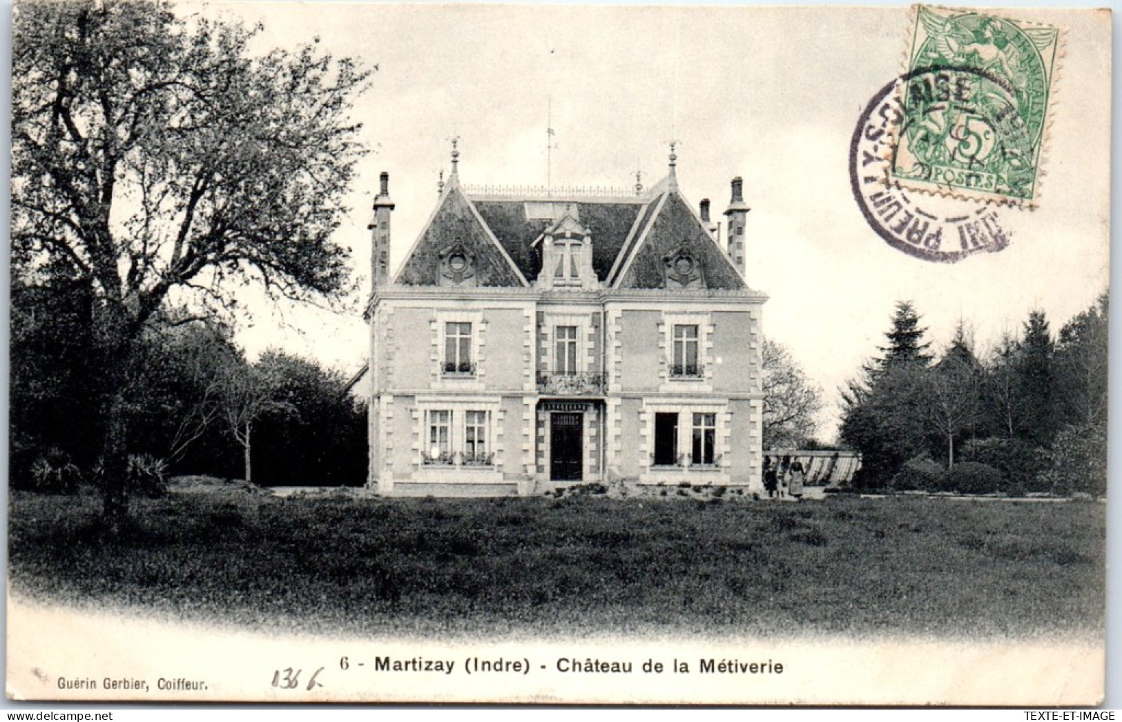 36 MARTIZAY - Le CHATEAUde La Metiverie. - Sonstige & Ohne Zuordnung