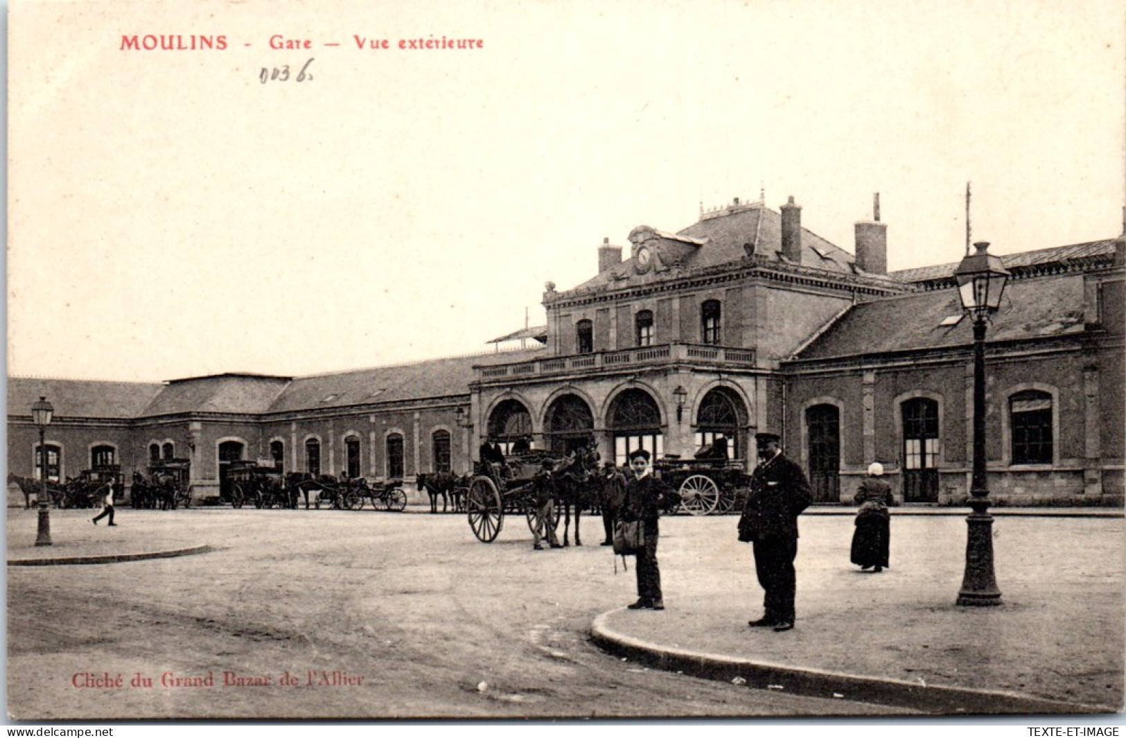 03 MOULINS - La Gare, Vue Generale Exterieure. - Moulins