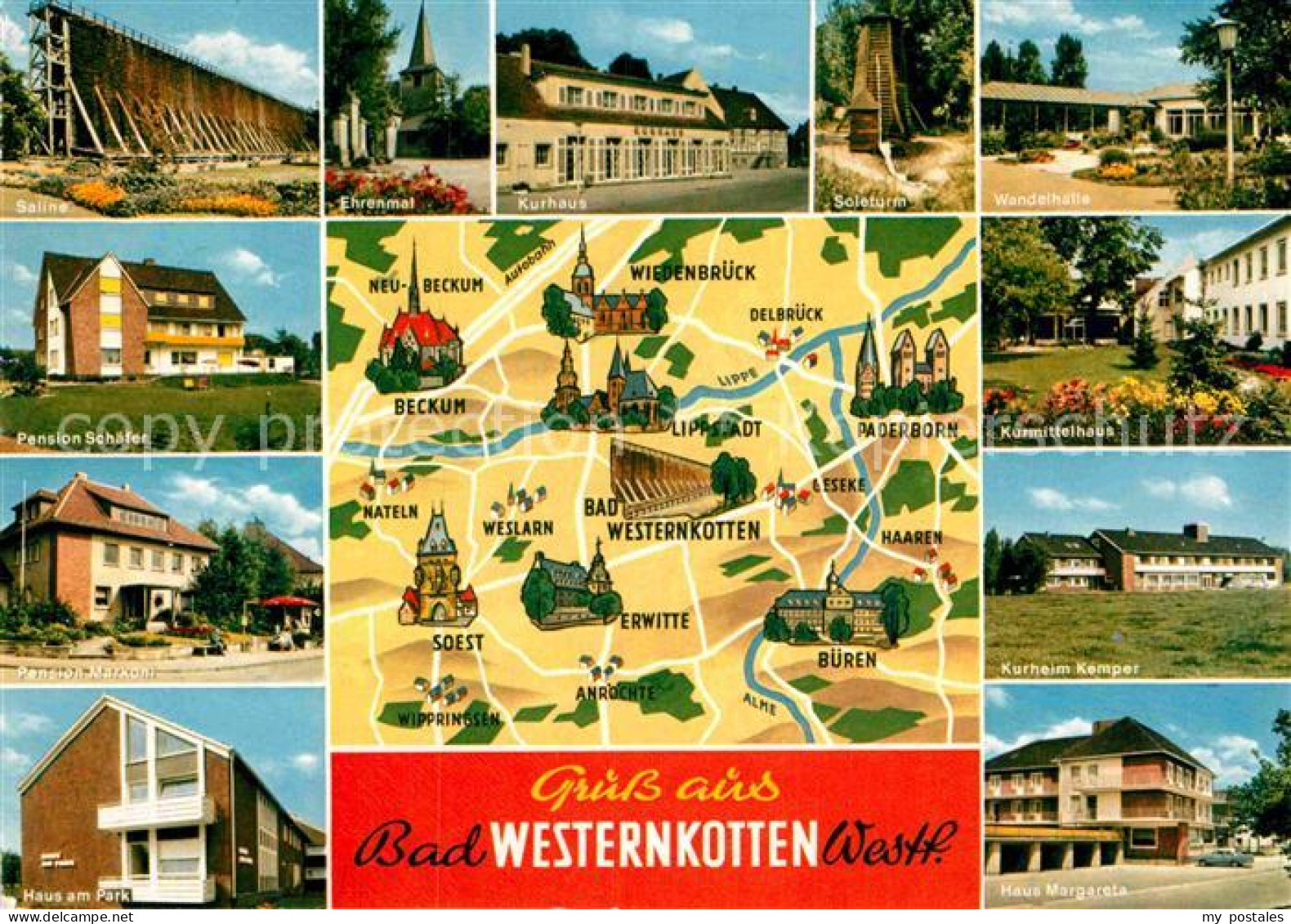 72905903 Bad Westernkotten Saline Pension Schaefer Kurmittelhaus Kurhaus Ehrenma - Other & Unclassified