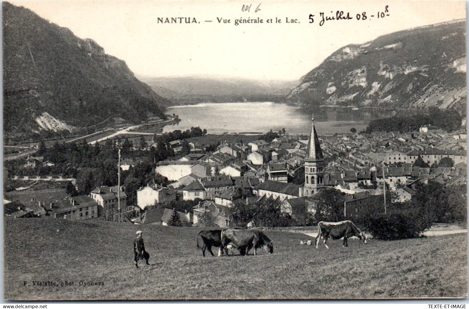 01 NANTUA - Vue Generale & Le Lac. - Non Classés
