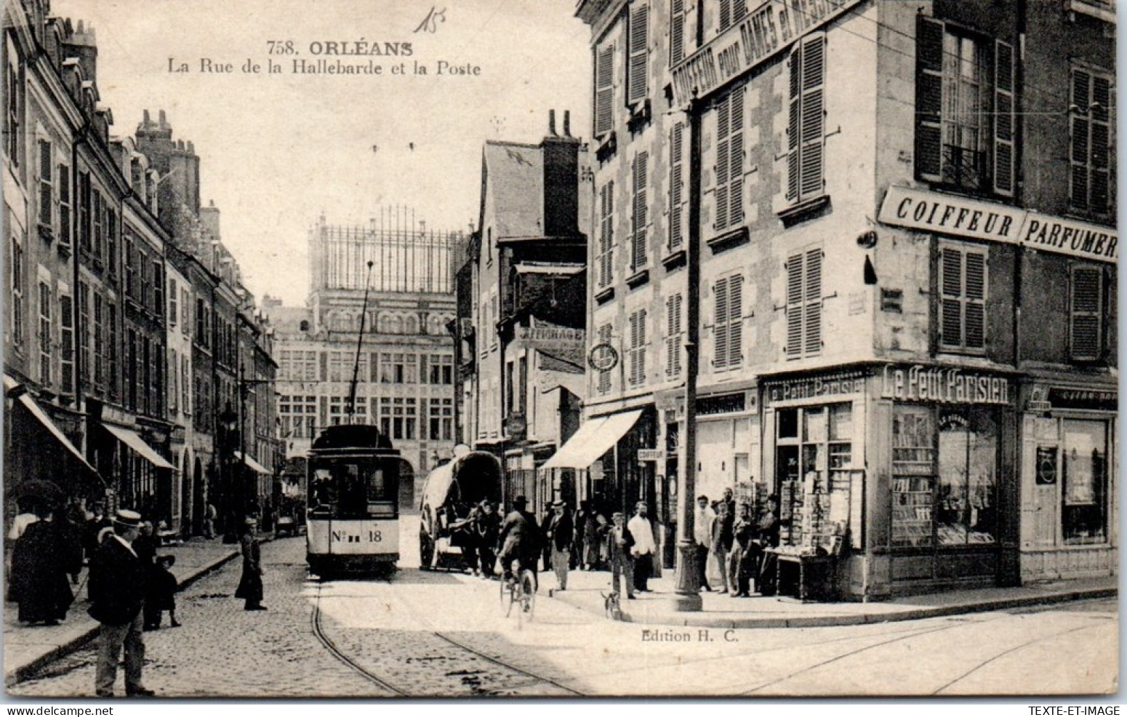 45 ORLEANS - La Rue De La Hallebarde & La Poste. - Orleans