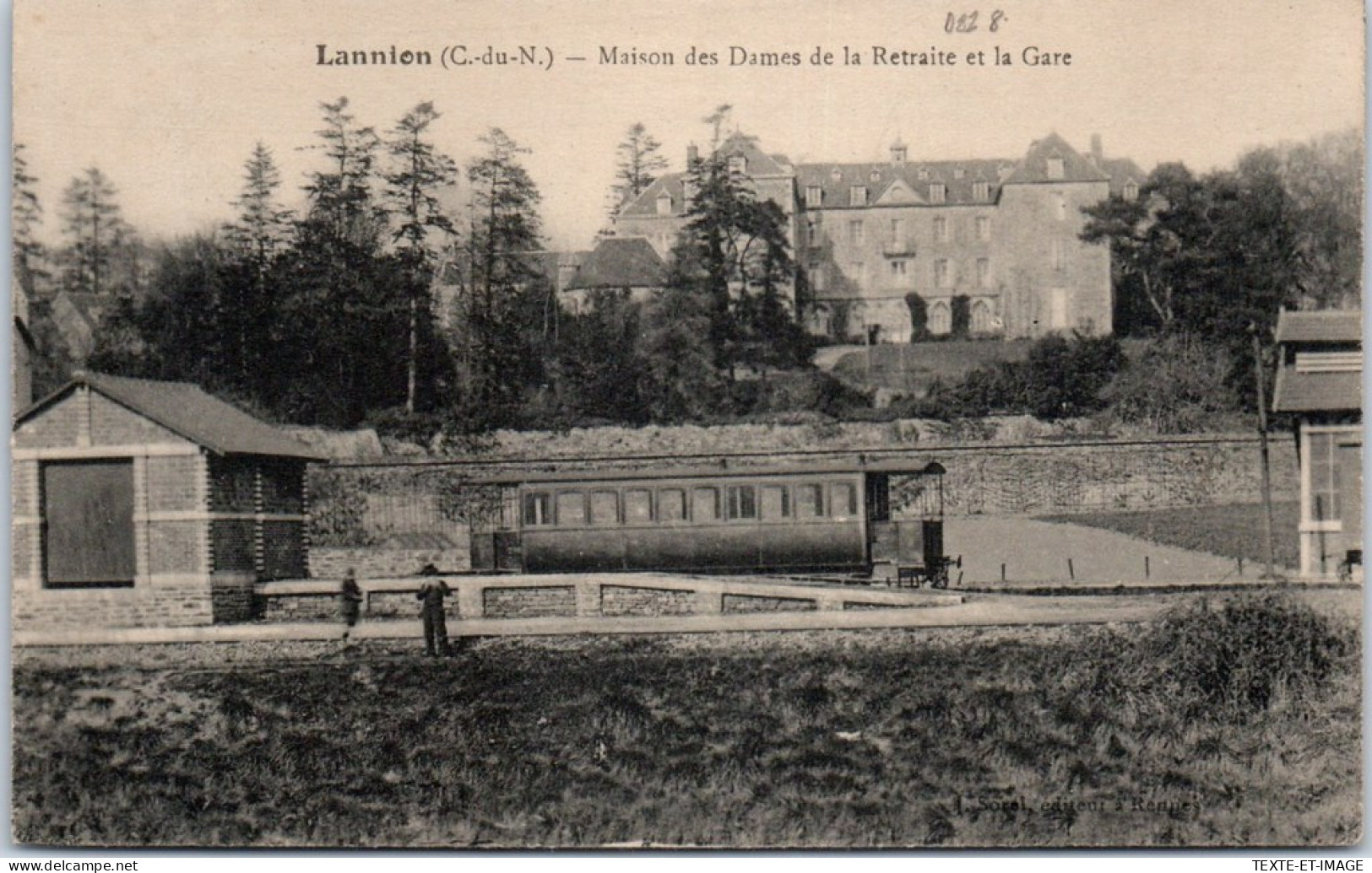 22 LANNION - Maison Des Dames De La Retraite & La Gare  - Lannion