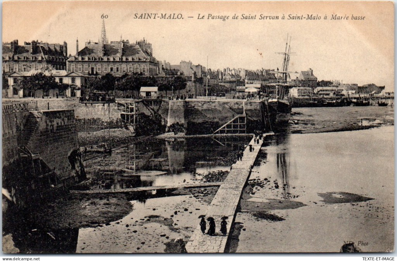 35 SAINT MALO - Passage De St Servan A Saint Malo Maree Basse  - Saint Malo