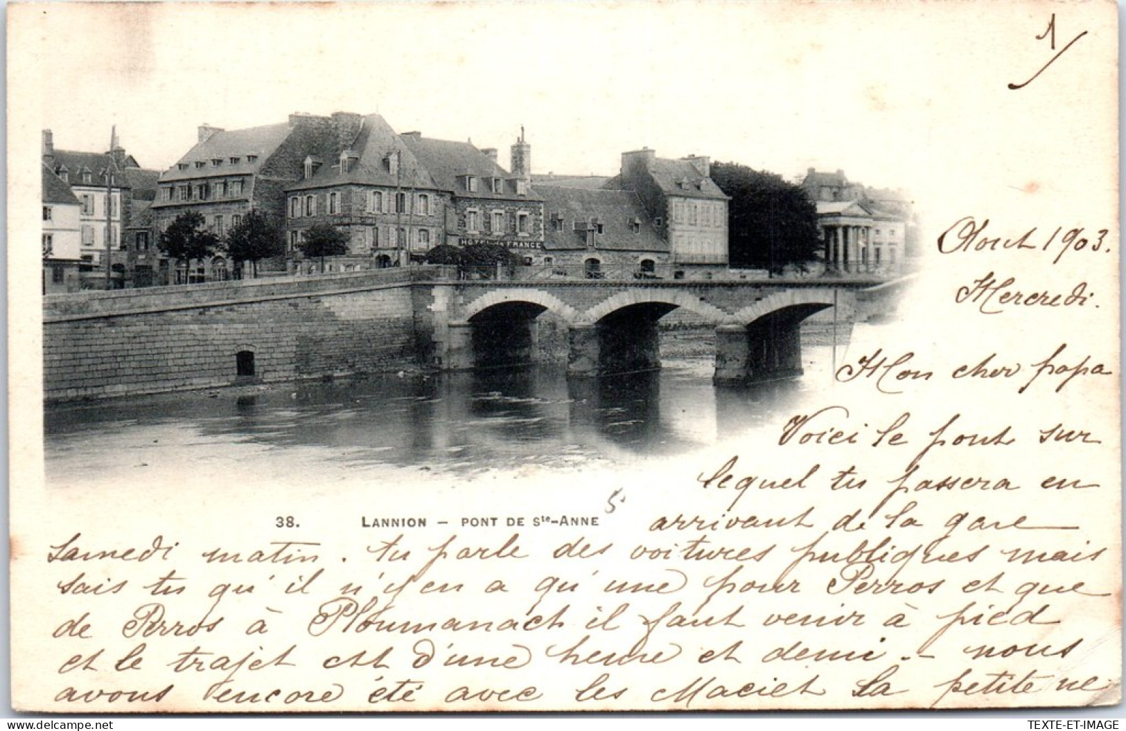 22 LANNION - Une Vue Du Pont De Sainte Anne.  - Lannion