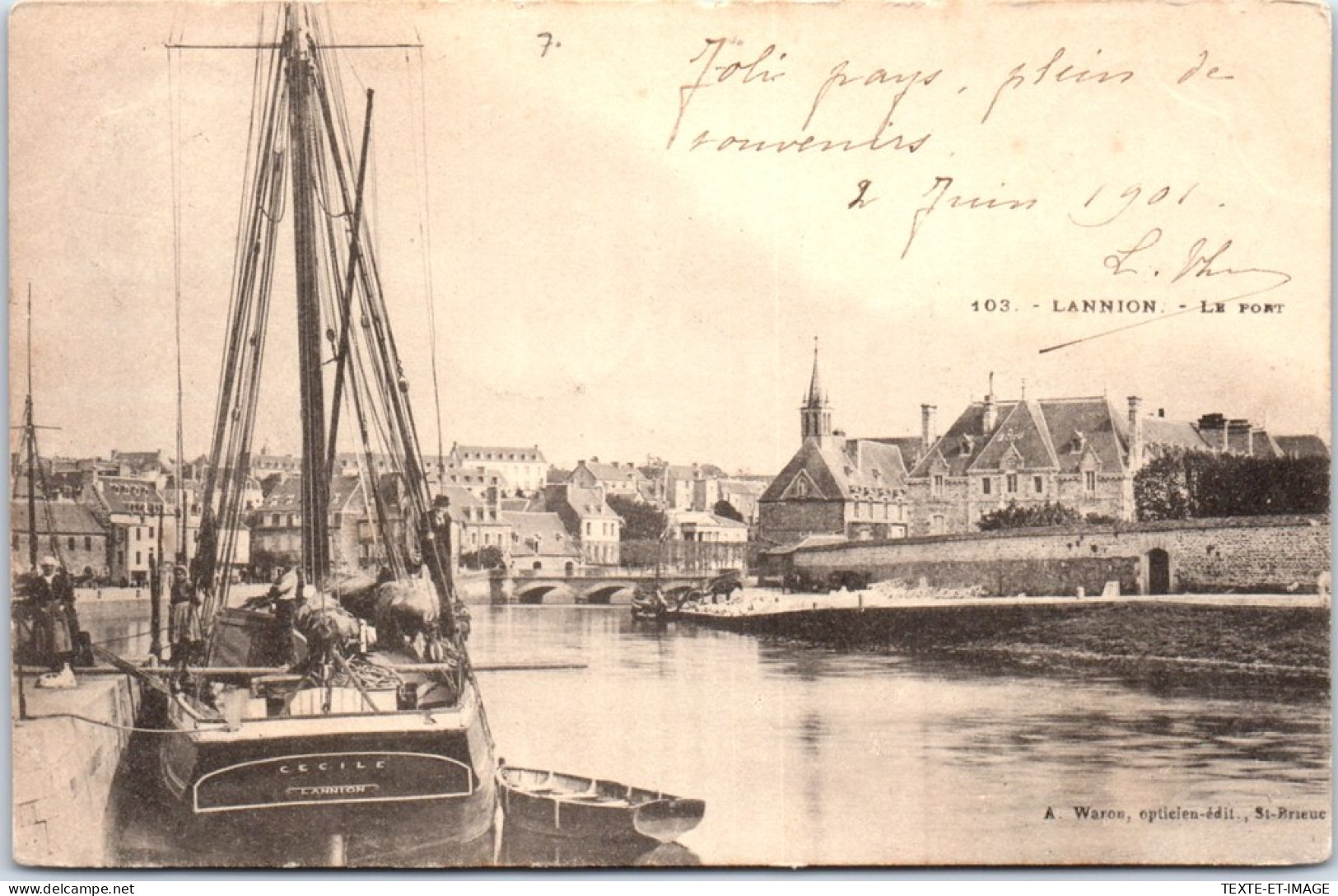 22 LANNION - Vue D'ensemble Du Port  - Lannion