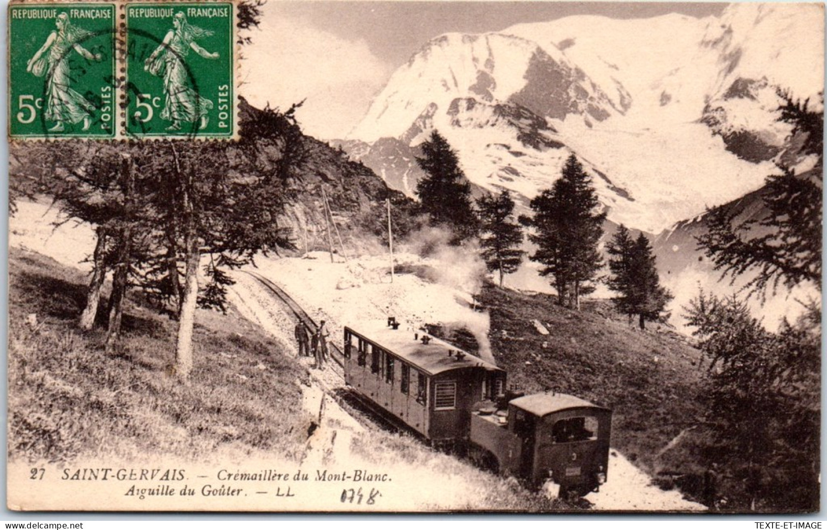 74 SAINT GERVAIS - Vue De La Cremailliere Du Mont Blanc  - Saint-Gervais-les-Bains