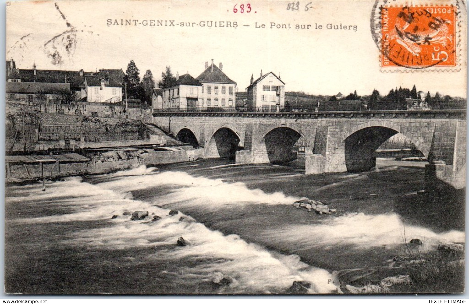 73 SAINT GENIX SUR GUIERS - Le Pont Sur Le Guiers. - Otros & Sin Clasificación
