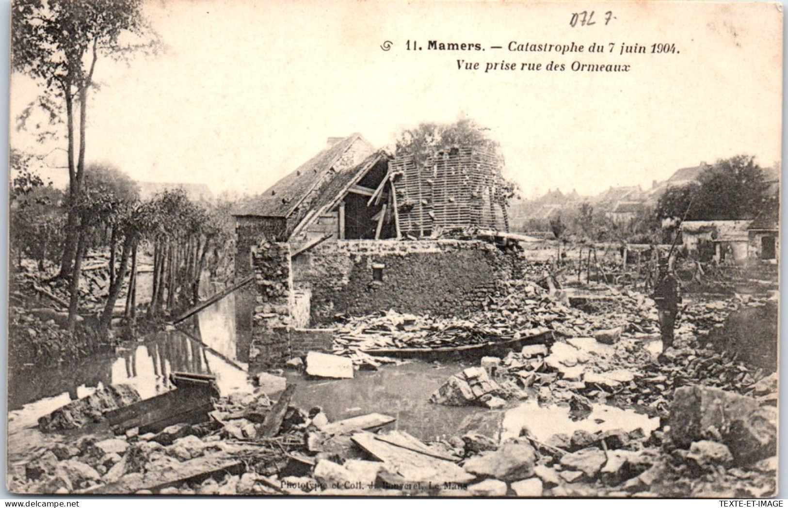 72 MAMERS - Catastrophe Du 7 Juin, Vers Les Ormeaux  - Mamers