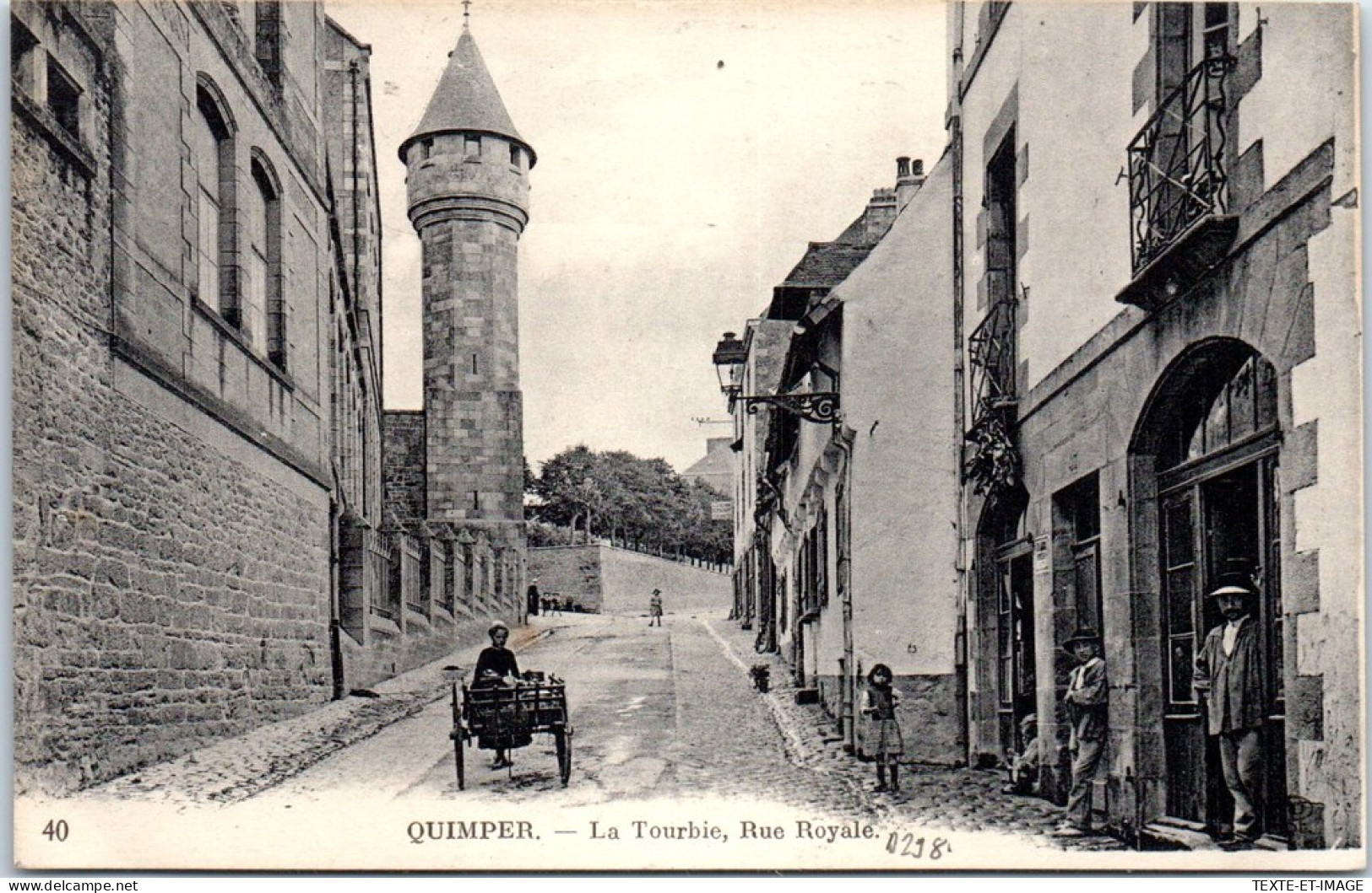 29 QUIMPER - La Tourbie, La Rue Royale. - Quimper