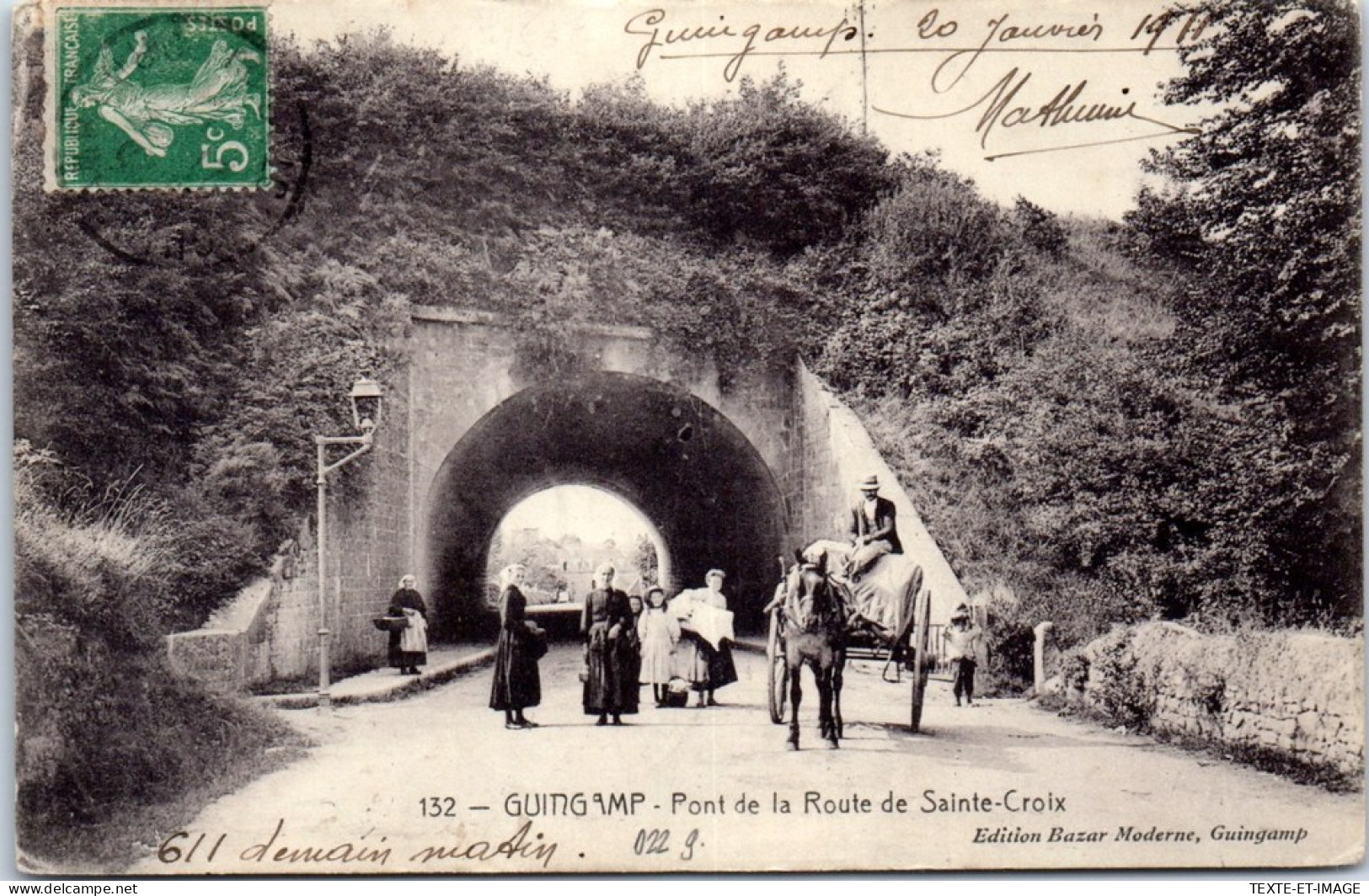 22 GUINGAMP - Pont De La Route De Sainte Croix  - Guingamp