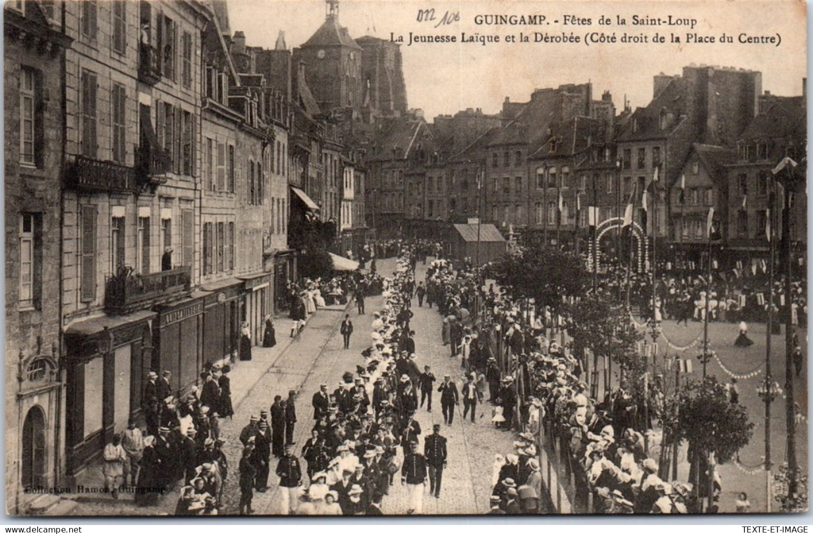 22 GUINGAMP - Fete De St Loup, Jeunesse Laique & Derobee - Guingamp