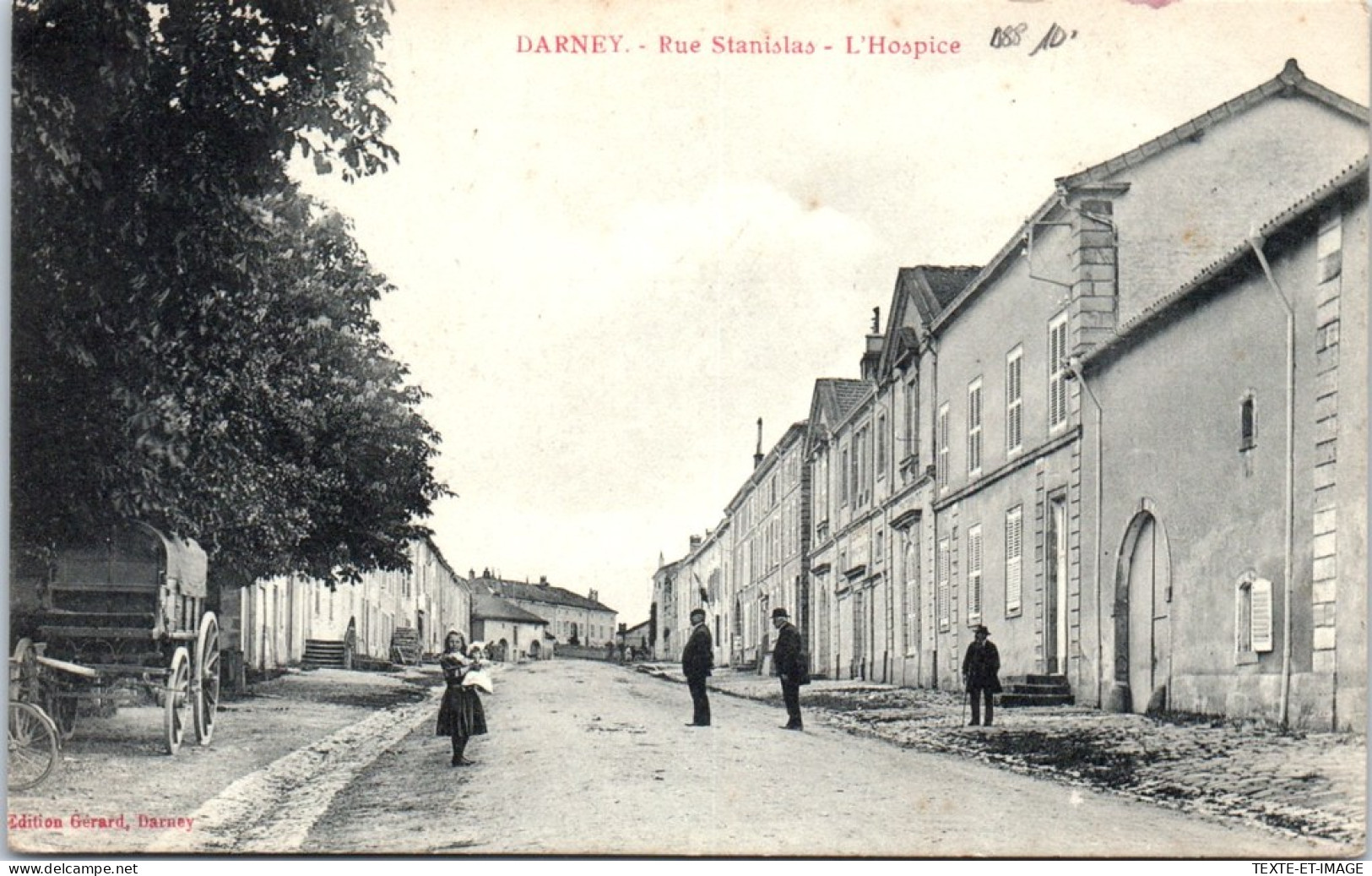 88 DARNEY - La Rue Stanislas, L'hospice.  - Darney