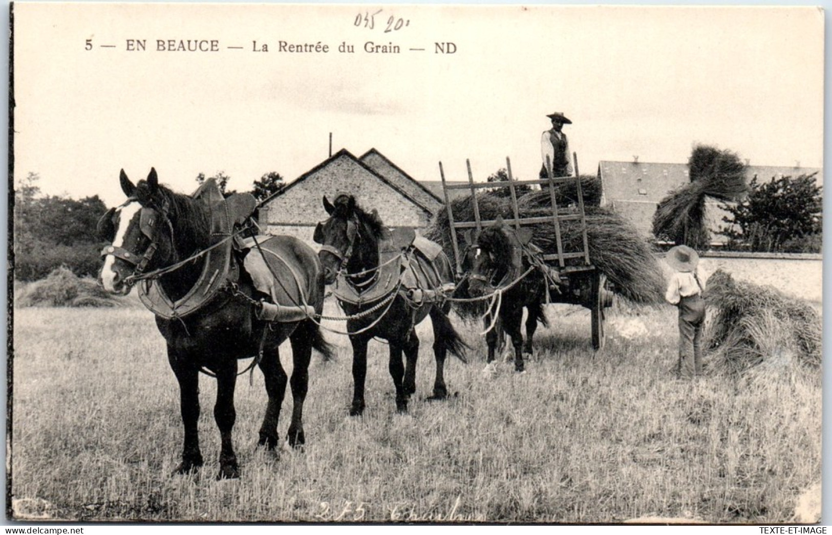 45 En Beauce - La Rentree Du Grain  - Autres & Non Classés