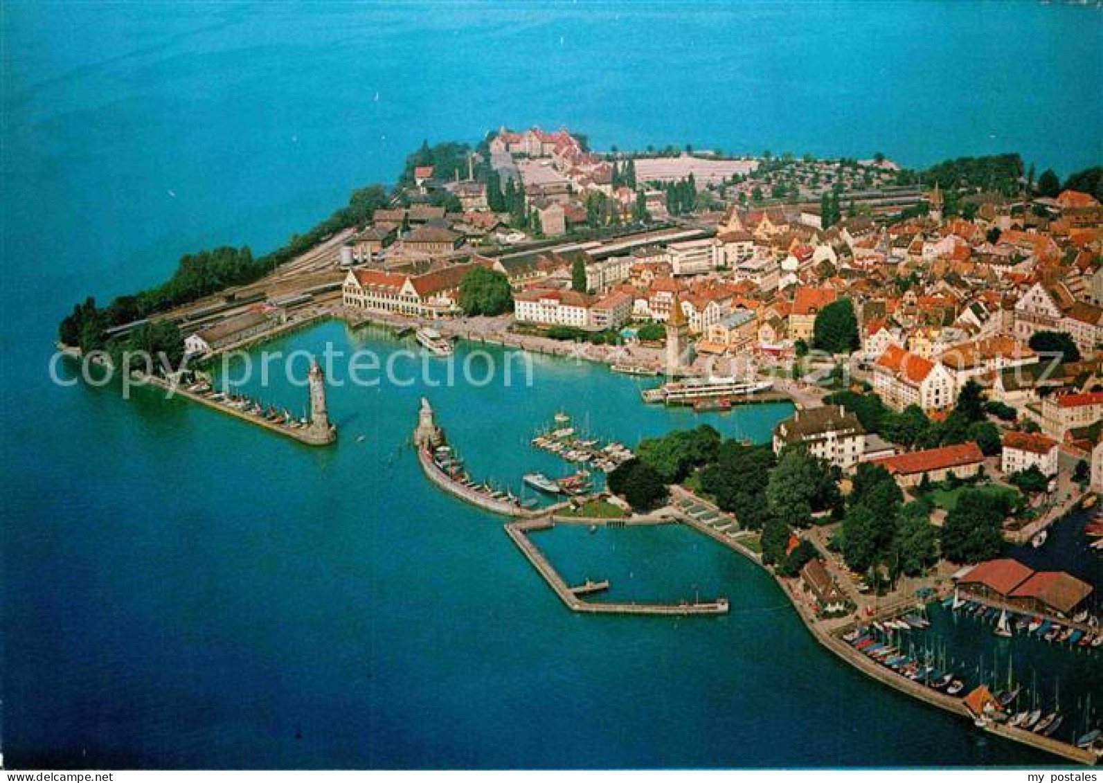 72905780 Lindau Bodensee Halbinsel Hafen Fliegeraufnahme Lindau - Lindau A. Bodensee