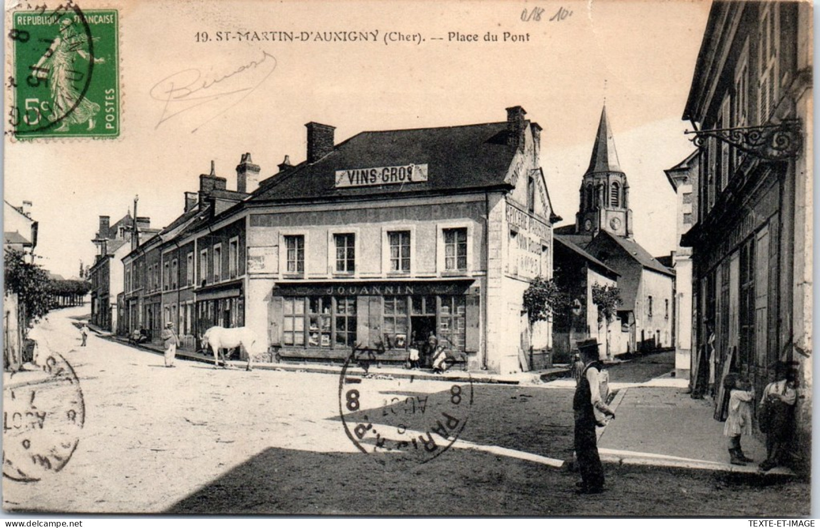 18 SAINT MARTIN D'AUXIGNY - La Place Du Pont  - Altri & Non Classificati