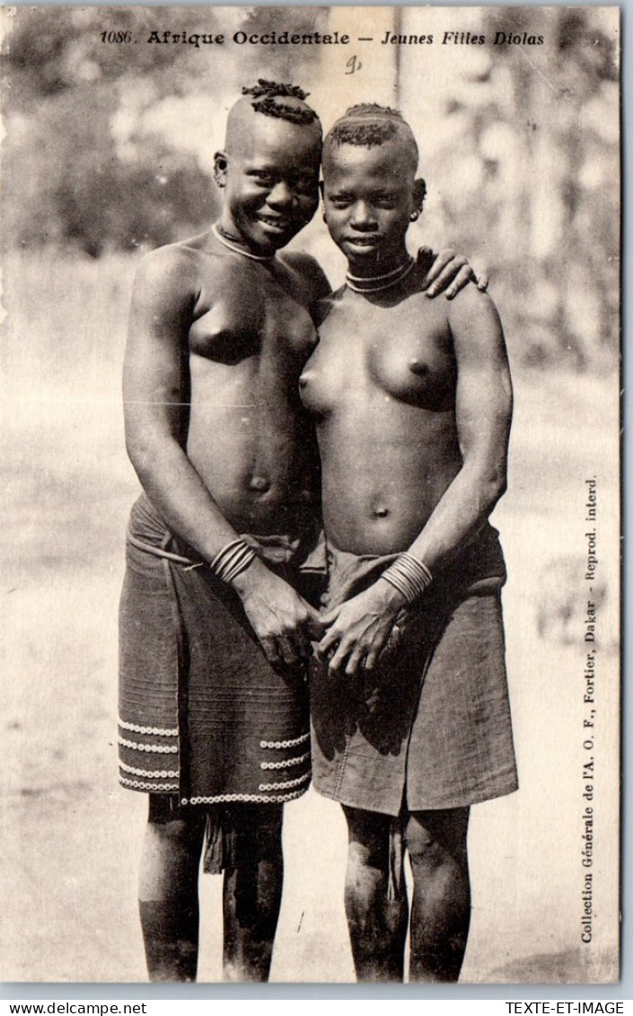 AFRIQUE OCCIDENTALE - Type De Deux Jeunes Filles Diolas. - Ohne Zuordnung