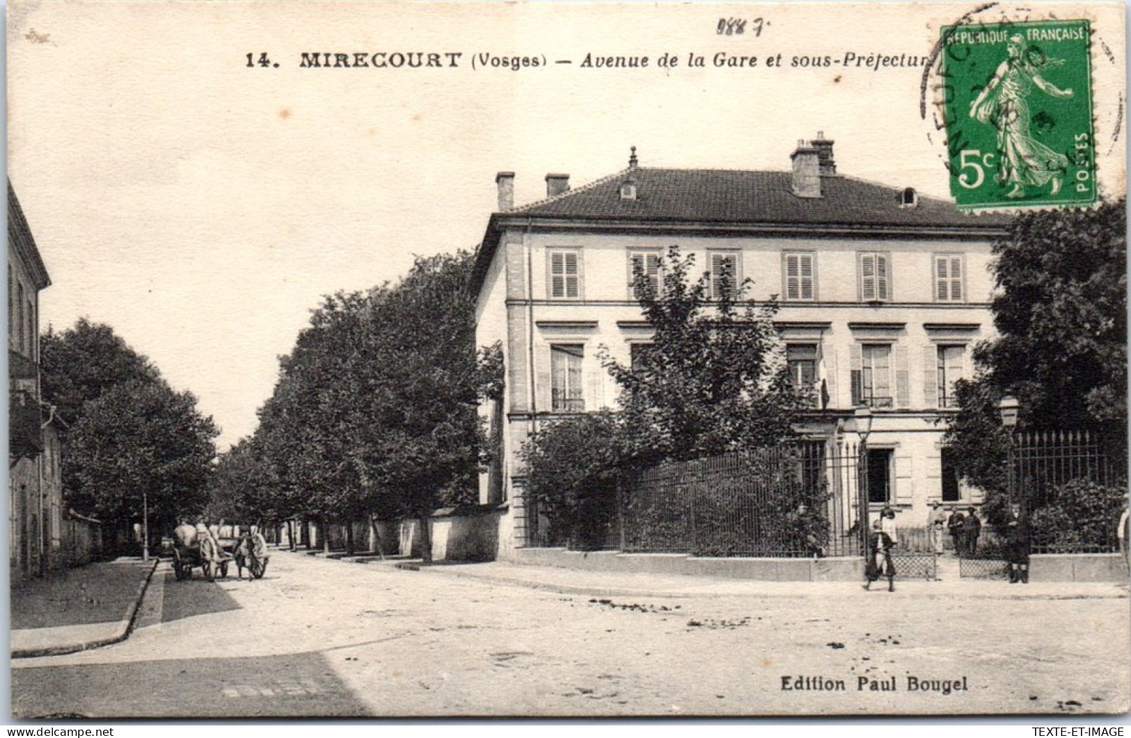 88 MIRECOURT - Avenue De La Gare Et Sous Prefecture  - Altri & Non Classificati