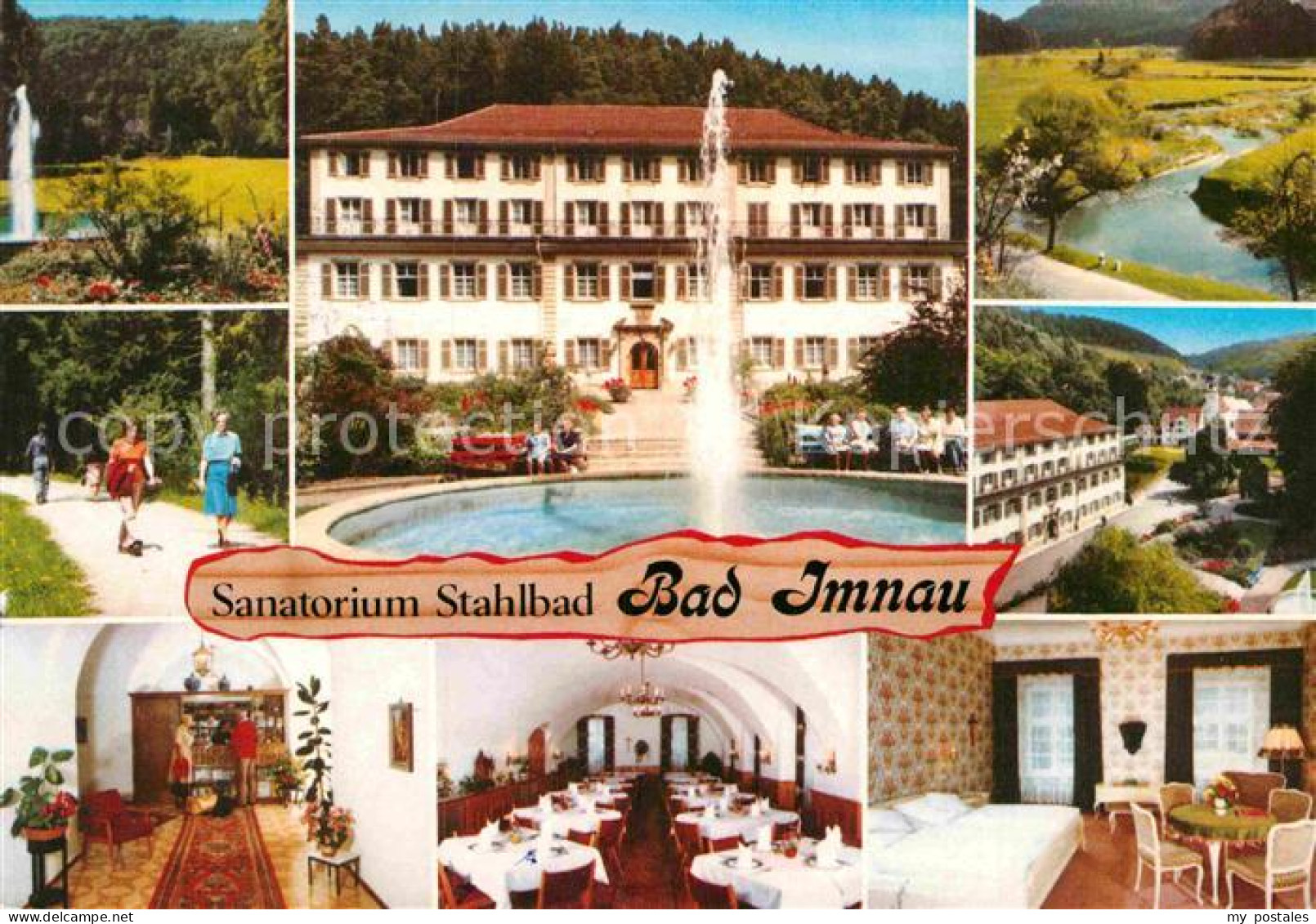 72905675 Bad Imnau Sanatorium Stahlbad Kurpark Springbrunnen Bachlauf Bad Imnau - Haigerloch