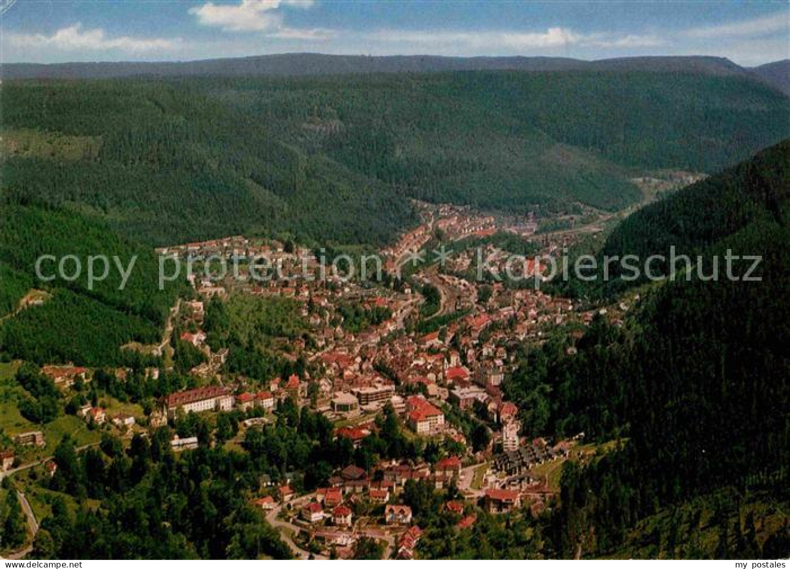 72905641 Wildbad Schwarzwald Thermalbad Luftkurort Fliegeraufnahme Bad Wildbad - Sonstige & Ohne Zuordnung