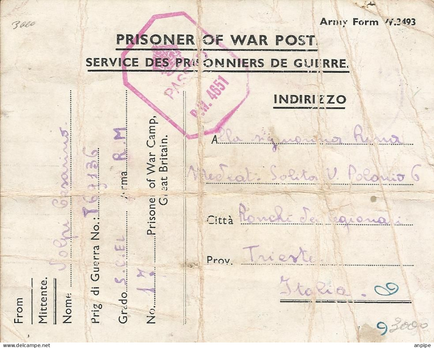 HISTORIA POSTAL - Brieven En Documenten