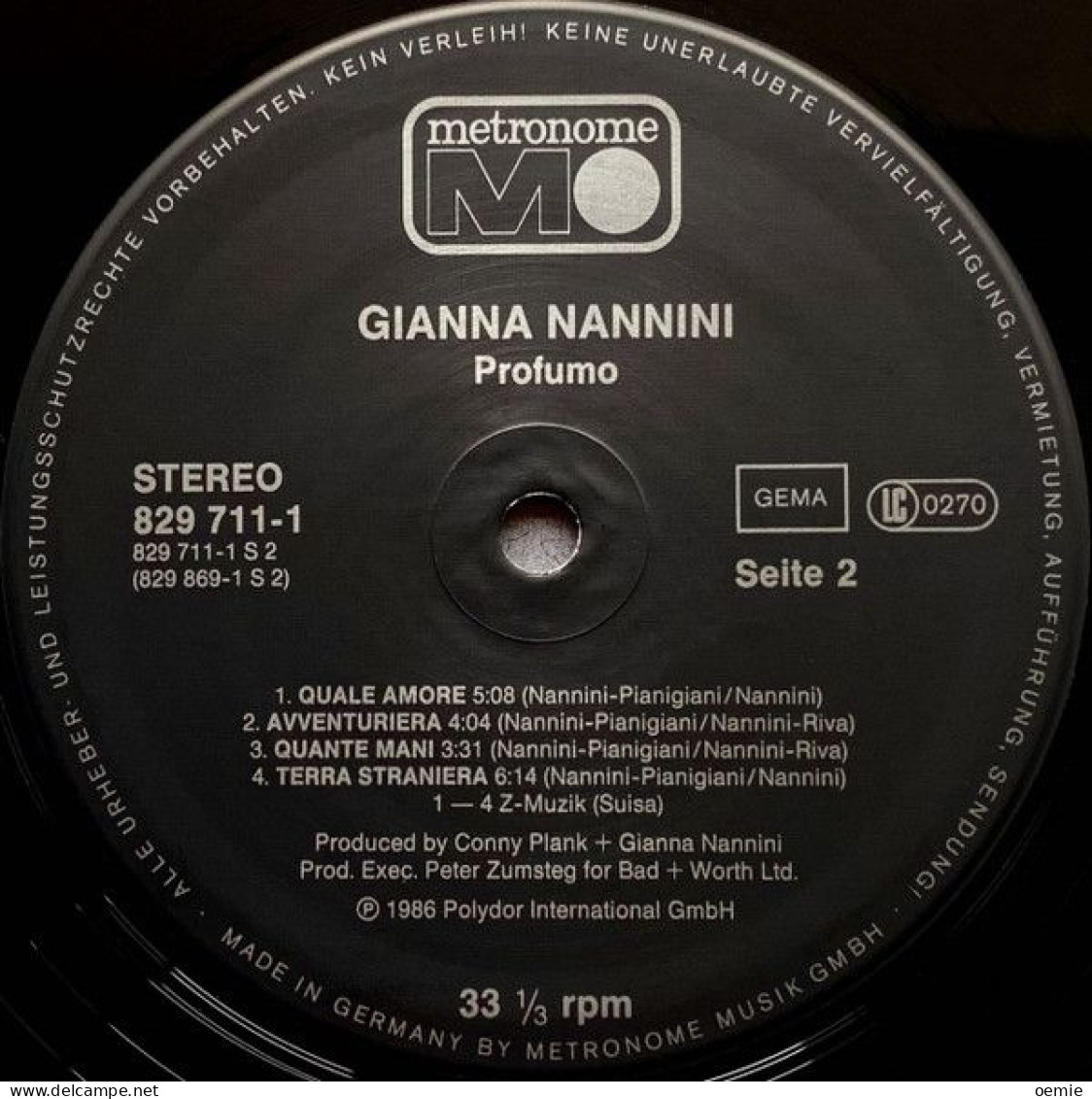 GIANNA  NANNINI  °  PRO FU MO - Other - Italian Music