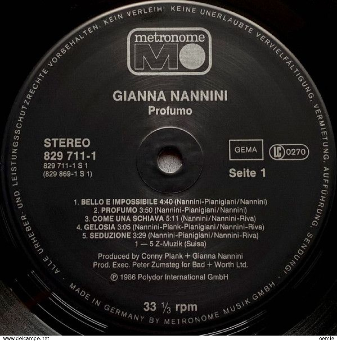 GIANNA  NANNINI  °  PRO FU MO